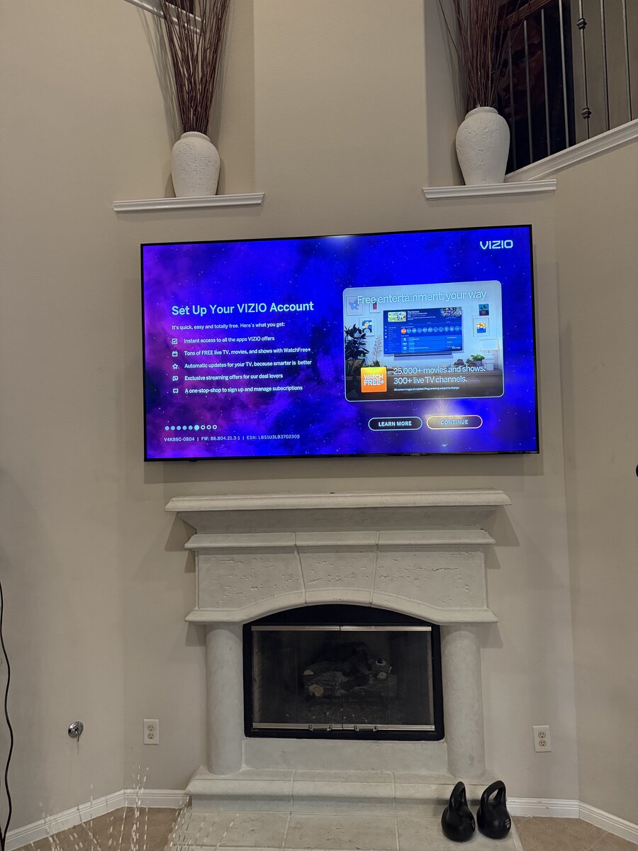 Fireplace TV Installation